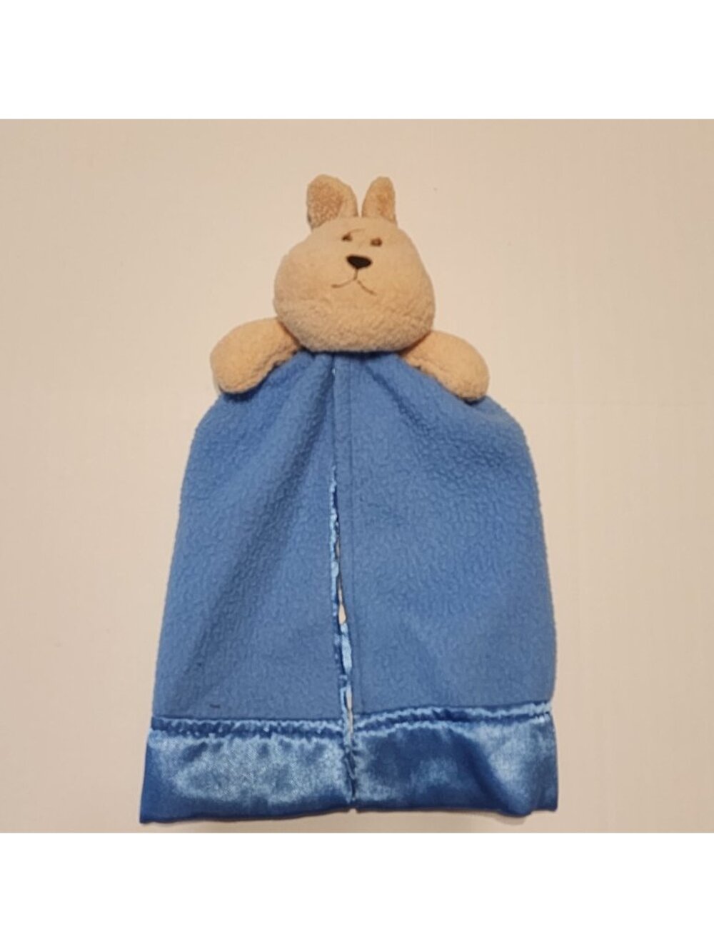Vintage Gerber Puppy Dog   lovey security blanket Blue